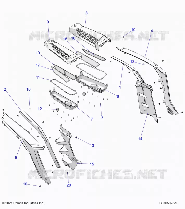 CARROCERÍA POSTERIOR FENDERS AND BEZELS- Z24NEE99A2/B2 (C0705025-9)