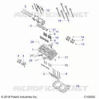 ENGINE, CULATA, CAM AND VALVES