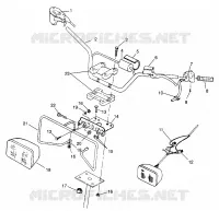 MANILLAR y la linterna Scrambler W967840 (4935823582B008)