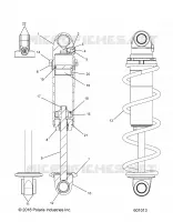 SUSPENSION, CHOQUE FRONTAL TRACK (BLACK COIL OVER)
