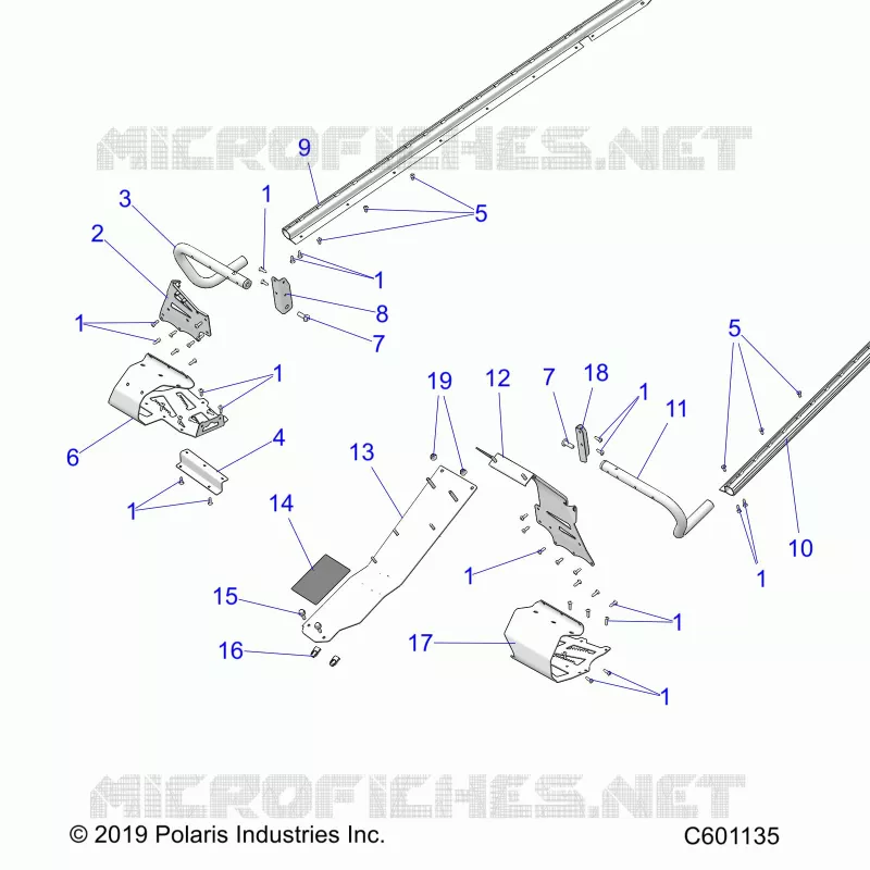 CHASSIS, PROTECCIÃ³N DEL EMBRAGUE, FOOTRESTS, TUNNEL GRIPS