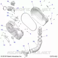 TREN, CLUTCH COVER AND DUCTING