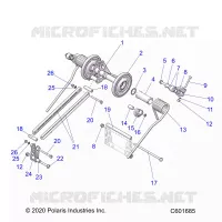 SUSPENSION, TRASERO ARM PAR
