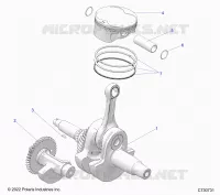ENGINE, CIGUEÑAL, PISTON AND BALANCE SHAFT
