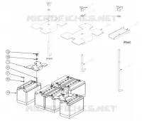 BATERÍA LEAD ACID FLOODED EV31 HOLD DOWN