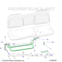 ASIENTO ASM. REAR FRAME