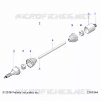DRIVE TRAIN, TRASERO DEL EJE DE TRANSMISION