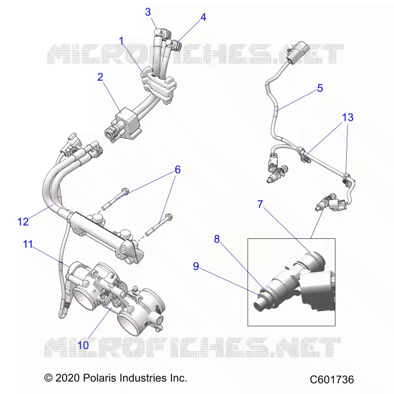 SISTEMA DE COMBUSTIBLE, RAIL, LINES AND THROTTLE BODY
