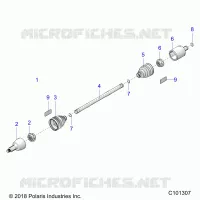 TREN, DRIVE SHAFT, FRONT