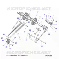 SUSPENSION, TRASERO ARM PAR