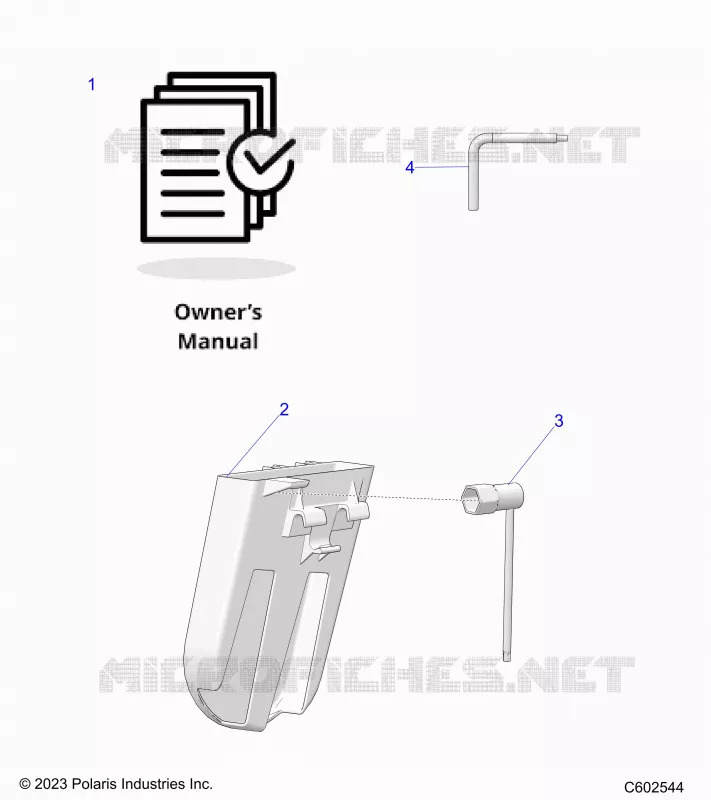 REFERENCES, TOOLS, BELT HOLDER, AND EL MANUAL DEL PROPIETARIO