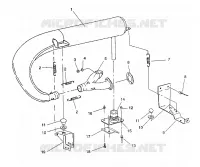 SISTEMA DE ESCAPE 500 EFI / 0930674 and  500 EFI SKS / 0930574 (4922962296026A)