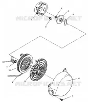 ARRANQUE DE RETROCESO ASSEMBLY RXL 0940768 and RXL TOURING 0940869 (4925062506047A)