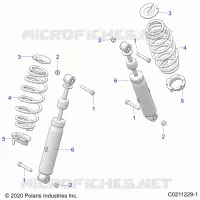 SUSPENSION TRASERA SHOCK AND MOUNTING