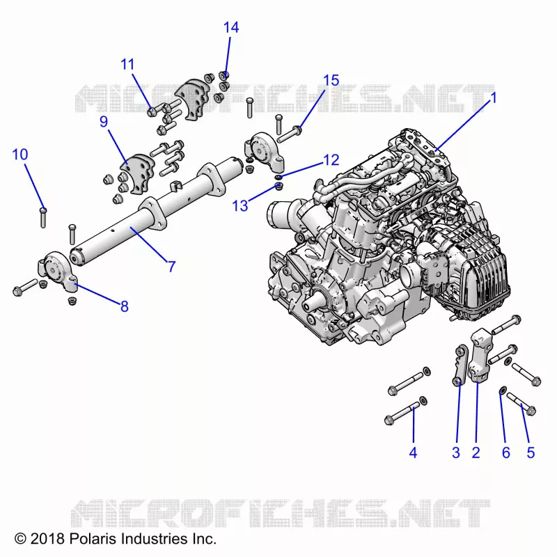 MOTOR, MOUNTING & LONG BLOCK