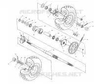 TRASERO conjunto de accionamiento RUEDA