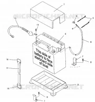 CAJA DE BATERIA SLX 780 B954287 (4933953395B006)
