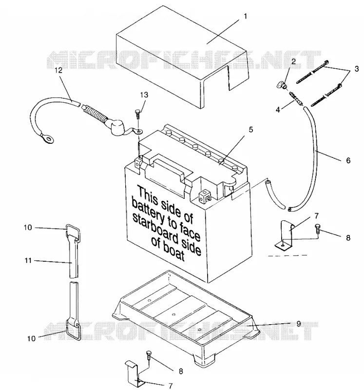 CAJA DE BATERIA SLX 780 B954287 (4933953395B006)