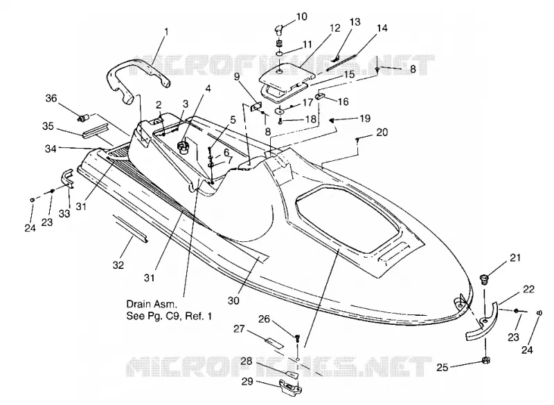 CASCO Y CUERPO ASSEMBLY SLT 750 B954170 (4930563056A005)