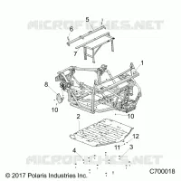 CHASSIS, MARCO PRINCIPAL AND SKID PLATES