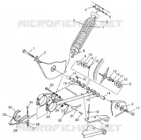 El balanceo del brazo y CHOQUE Magnum 4X4 W97AC42A, Swedish Magnum 4X4 S97AC42E a (4940834083B012)
