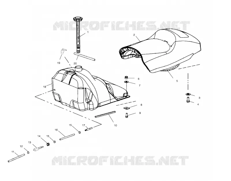 ASIENTO Y TANQUE DE GAS