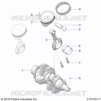 ENGINE, CIGUEÑAL AND PISTON