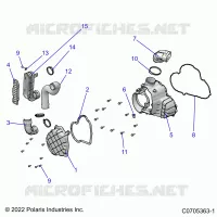 ENGINE, ALTERNADOR  COVER HVAC