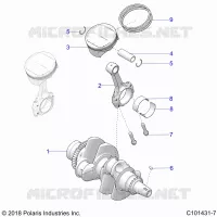 ENGINE, CIGUEÑAL AND PISTON