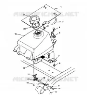 MONTAJE DEL DEPÓSITO DE COMBUSTIBLE Trail Blazer W957221 (4930363036A011)