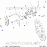 BRAKES, PINZA FRENO TRASEIRA
