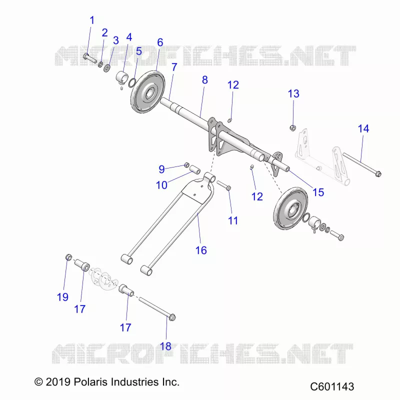 SUSPENSION, TRASERO ARM PAR