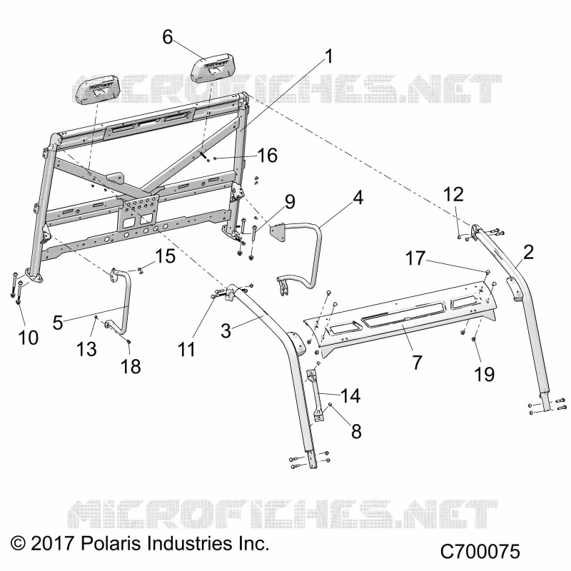 CHASSIS, CAB BASTIDOR
