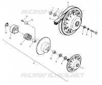 accionado de embrague ASSEMBLY  2X4 300 W957530 (4930053005B012)