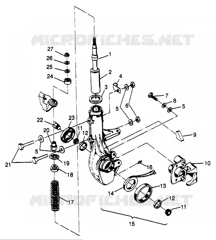 puntal delantero SPORTSMAN 500 W969244 (4936093609B005)