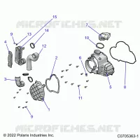 ENGINE, ALTERNADOR COVER HVAC