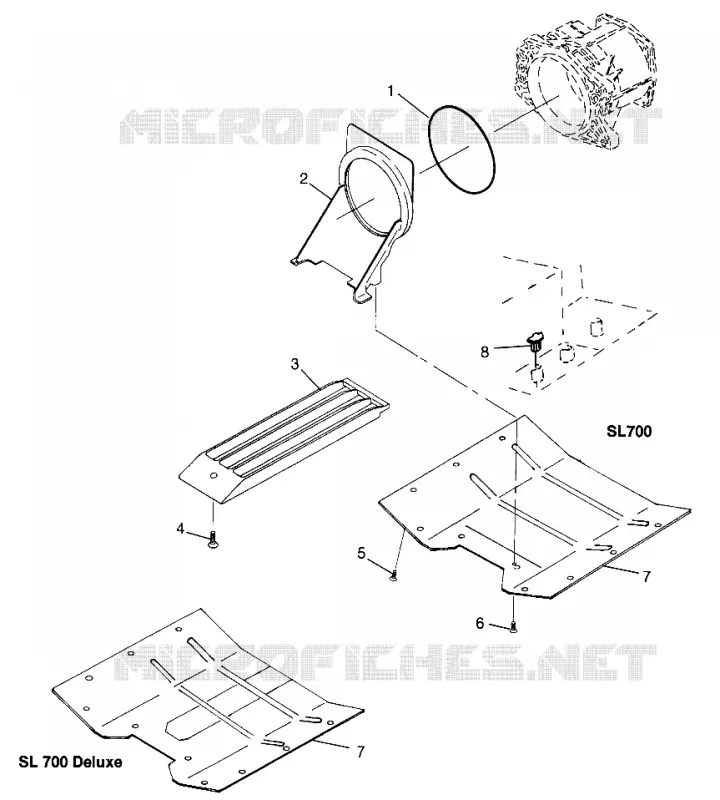ENTRADA DE AGUA SL 700 B974071, Intl. SL 700 I974071, SL 700 Deluxe B974072 and (4940874087B012)