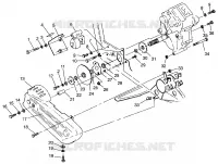 CAJA DE ENGRANAJES/FRENO and cubierta de la cadena MOUNTING 6X6 400L W968740 and 6X6 400L Norwe (4935963596C013)