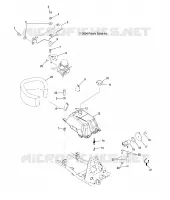 GASOLINA TANK AND CARBURADOR MOUNTING