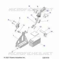 ELECTRICA, BATTERY, MANUAL START POWER UP COMPONENTS