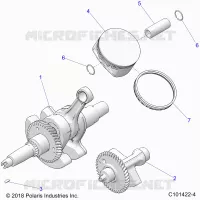 ENGINE, CIGUEÑAL, PISTON AND BALANCE SHAFT