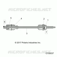 TREN, REAR HALF SHAFT