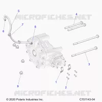 TREN, GEARCASE, REAR, MOUNTING
