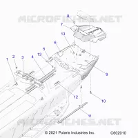 CHASIS, REAR, MISC. COVERS AND SNOWFLAP