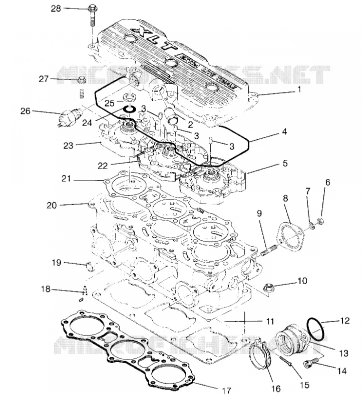 CILINDRO 600 XCR 0961676 AND EUROPEAN 600 XCR E961676 (4932123212C008)