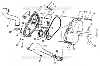 tapa del embrague SPORTSMAN 500 W969244 (4936093609C004)