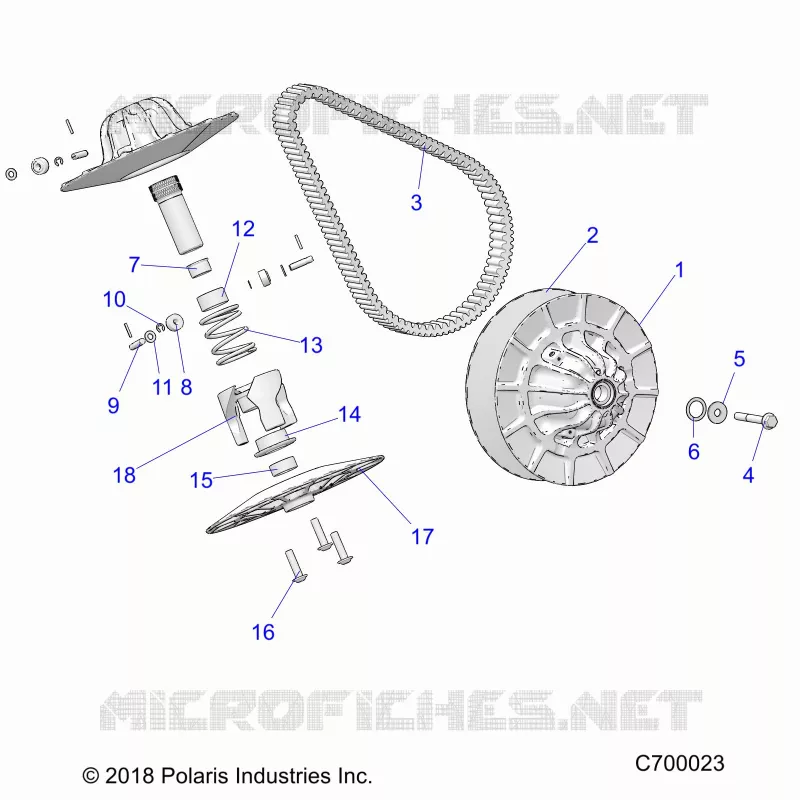 TREN, SECONDARY CLUTCH