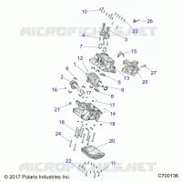 ENGINE, CRANKCASE AND CIGUEÑAL