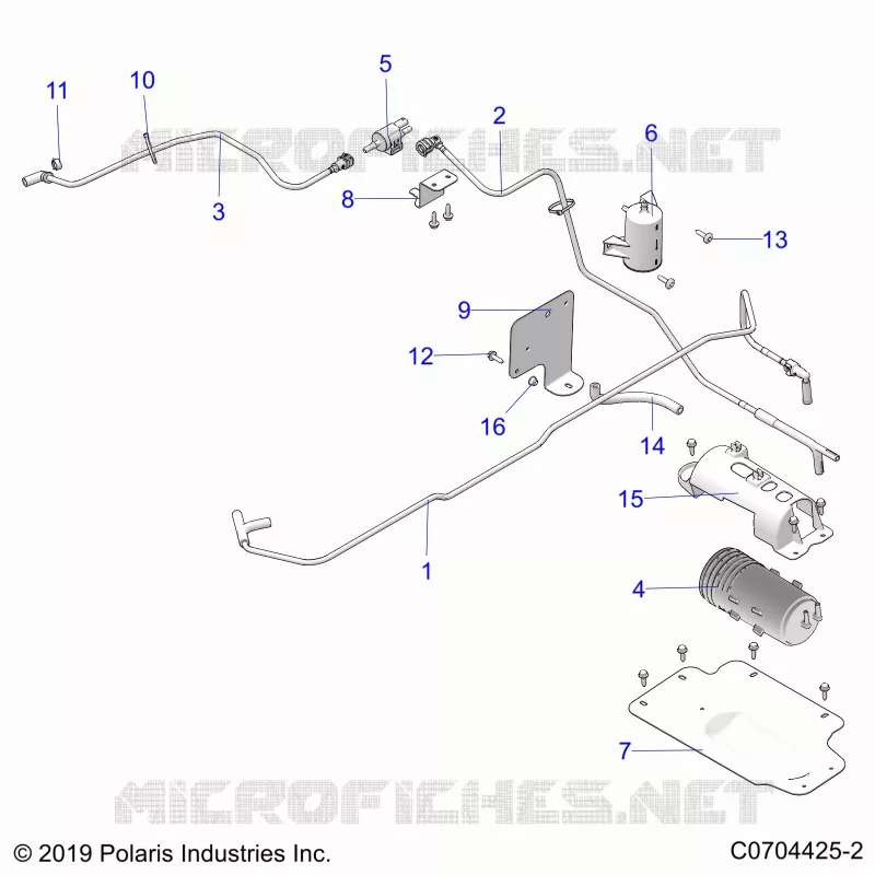 SISTEMA DE COMBUSTIBLE, FUEL TANK EVAP, CANISTER AND LINES