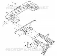 El montaje en bastidor trasero XPLORER 400L W969140 (4935983598A007)